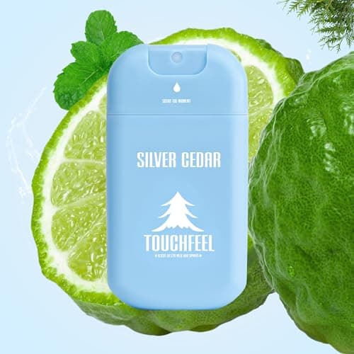 Power Mist Hand Sanitizer Spray, Scented Hydrating Hand Sanitizers Travel Size Refillable, Pocket Portable 3-Pack (Silver Cedar) 0.93Fl Oz 460-Sprays Each — view 2