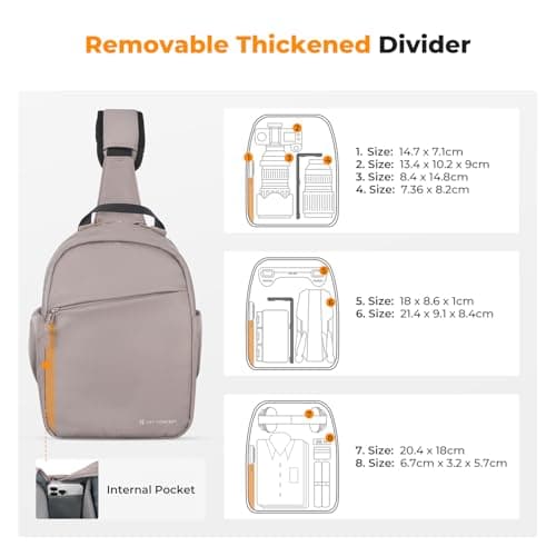 K&F CONCEPT Lightweight Camera Bag for Photographers Camera Sling Bag — view 2