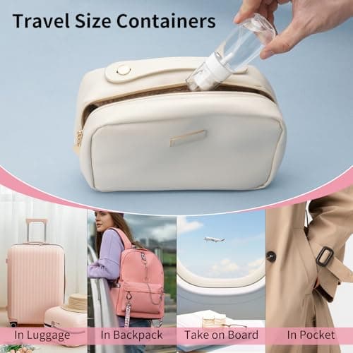 Decorniqu Travel Spray Bottle 60ml 3 Pack Refillable Fine Mist Plastic Spray Bottles Leak Proof Spraying Bottle for Hair Cleaning Solutions Face Beauty Travel(Clean) — view 6