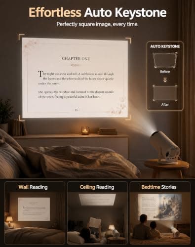 Storyverse Projector, 100 in Curtain for Immersive Read Hands-Free in Bed — view 5