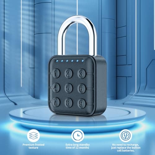Combination Lock, Combination Lock for Locker, Locker Lock & Gym Locker Lock - High Security, Easy to Use for Gym, School, Travel, Outdoor - 2PCS（Black & Grey） — view 4