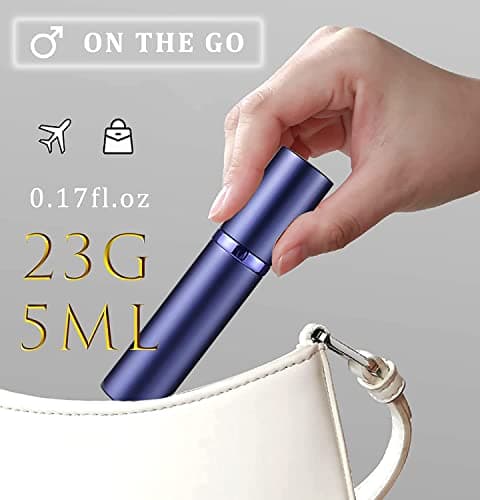 Travelofo Mini Perfume Bottles, Refillable Spray Atomiser, 5ml Leak-Proof Dispenser for Travel, Luxury Gift for Men & Women (Green) — view 4