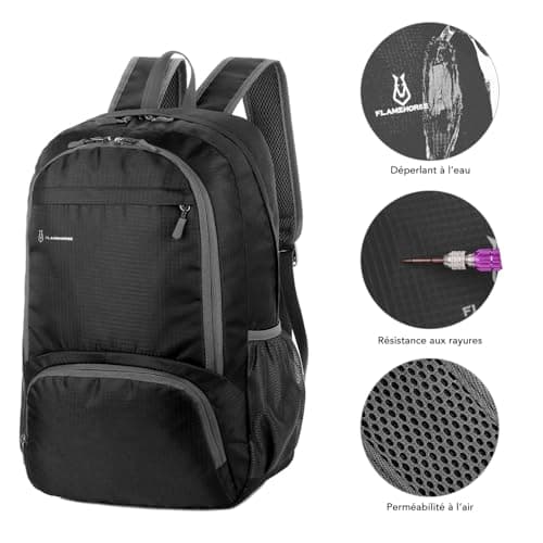 FLAMEHORSE Lightweight Foldable Backpack 30L Packable Rucksack — view 2