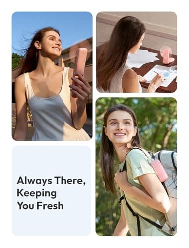 Aecooly Slim Handheld Fan,Thin Portable Fan,USB Rechargeable — view 3