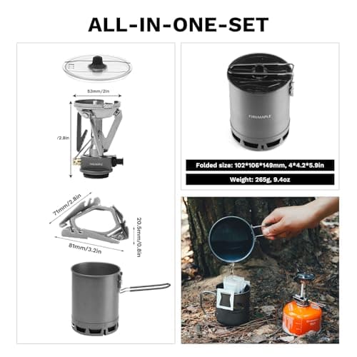 Fire-Maple Petrel 265g Ultralight Camping Cooking Set (Pot, Stove) — view 3
