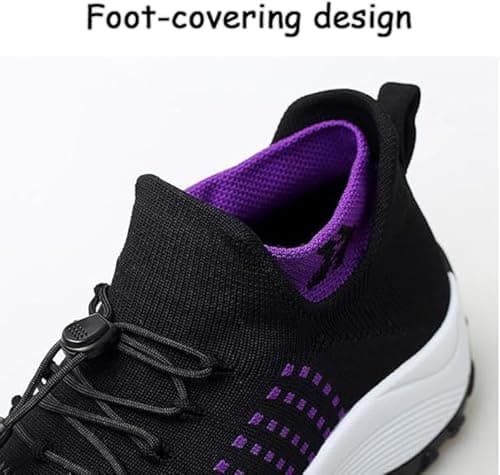 2025 New Comfortwear Ortho Shoes for Women Plantar Fasciitis, Comfort Wear Orthowear Shoes for Women Orthopedic Sneakers, Ortho Stretch Cushion Shoe Comfortable Walking Sneakers (Black,5) — view 5