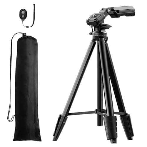 K&F CONCEPT 62.2"/158cm Lightweight Camera Tripod for Phone