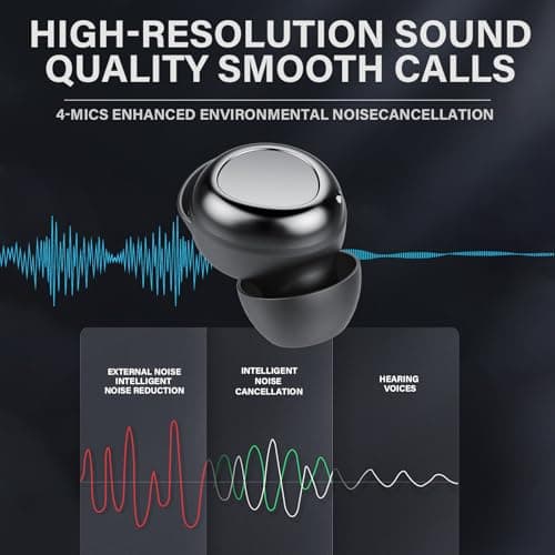 Wireless Earbuds, 2026 Mini Sleep Earbuds, Bluetooth 5.4 Headphones In Ear — view 3