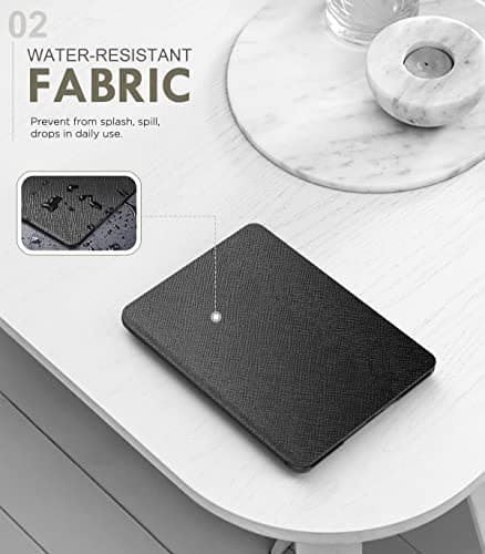 MoKo Case for 7" Kindle Paperwhite 12th Gen 2024/Colorsoft, Black — view 3