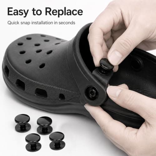 Thfaeyta 20 Pcs Croc Clips Plastic Croc Strap Replacement for Shoes — view 4