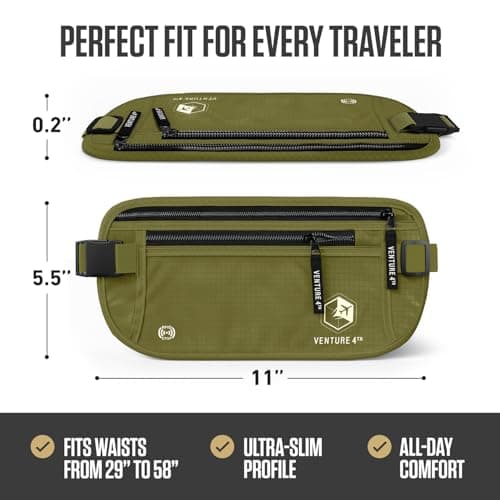 Venture 4TH Money Belt - Green — view 3
