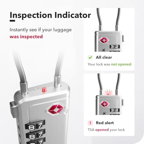 NovLock Suitcase Locks, TSA Approved Luggage Locks, 4-Digit Travel Padlocks — view 5