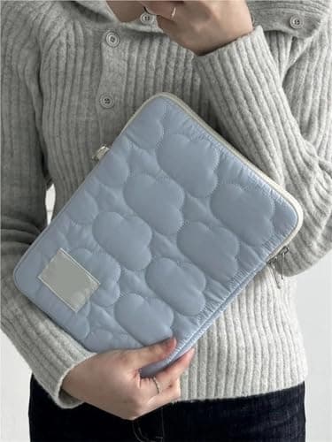 1PCS Tablet Bag 9.7-11inch Shockproof Pouch Bags Portable Case for Women and Men Tablets Cover For Travel(White,12.9-14 Inch) — view 4