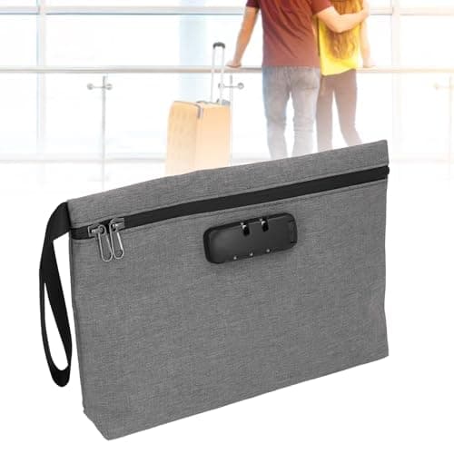 Odour Proof Bag, Large Odour Proof Bag, Odour Proof Container with Combination Lock, Activated Carbon Fibre Lining for Travel, Sealable, Lockable Stash, gray — view 3