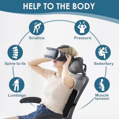 HomDSim Memory Foam Lumbar Cushion Lower Back Support Pillow Posture Correcting Car Seat Home Office Chair (Black) — view 4