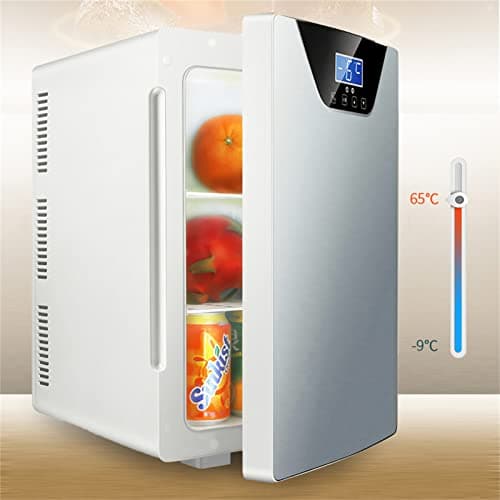 YINO 20L Car Refrigerator 12/24V Car Fridge, Portable Car Fridges Freezer, Mini Fridge Electric Cooler Box for Camping, Road Trip, Picnic, Household (Silver, Single Door) — view 2