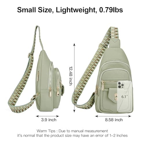 GAEKEAO Sling Bag Crossbody Bags for Women Vegan Leather Fanny Pack Chest Travel Anti Theft Purse Shoulder Bag Handbags Gifts — view 4