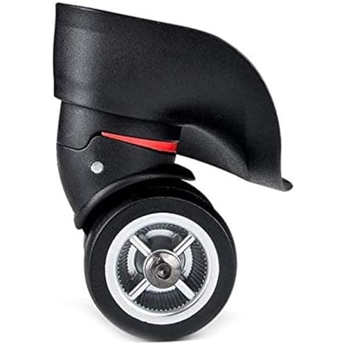 LHKJ 2 pcs Luggage Suitcase Wheel Black Replacement Axles 49mm + Screw Repair Kit — view 5