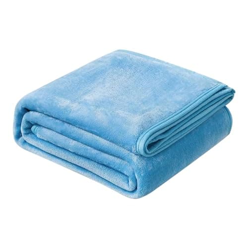 Fleece Throw Blanket for Couch Sofa or Bed Throw Size, Soft Fuzzy Plush, Luxury Flannel Lap Blanket, Super Cozy and Comfy for All Seasons