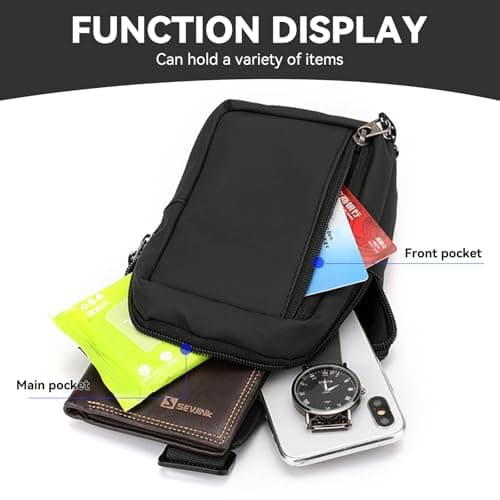 Fantasyon Small Sling Bag, Waterproof Crossbody Chest Pack — view 6