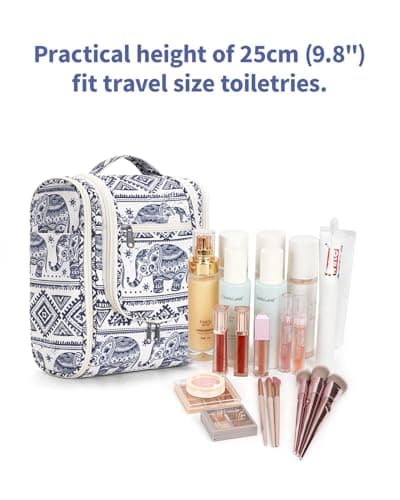 Narwey Hanging Toiletry Bags for Women, Travel Wash Bag for Toiletries — view 5