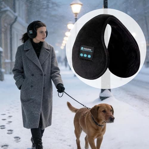 Buhygn Wireless Ear Warmers Warm Wireless Adjustable Unisex Earphones — view 3