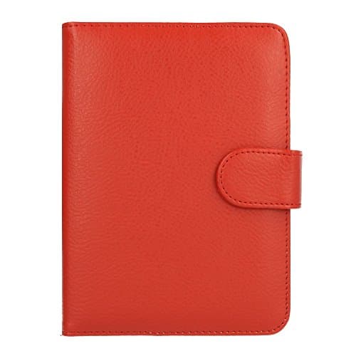 TECHGEAR PU Leather Folio Case Cover With Magnetic Clasp made for Amazon Kindle eReaders 12th - 4th Generation (2024-2011) & Paperwhite with 6 inch Screen (RED) — view 4