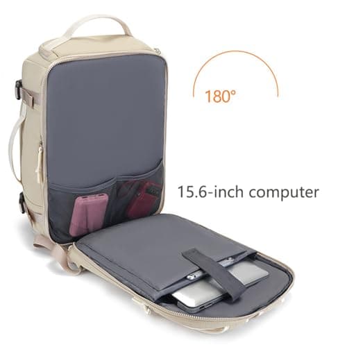 Treer Ryanair Cabin Bags 40x30x20 Underseat Travel Backpack (Burgundy) — view 5