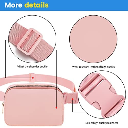 Invool Bum Bag for Women Men, Fanny Pack with Adjustable Straps Crossbody Fashion Waist Pack, Running Belt Bag for Travel Workout Cycling Hiking — view 3