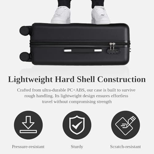 Kono Suitcase Set of 3, Lightweight Hard Shell Luggage — view 3