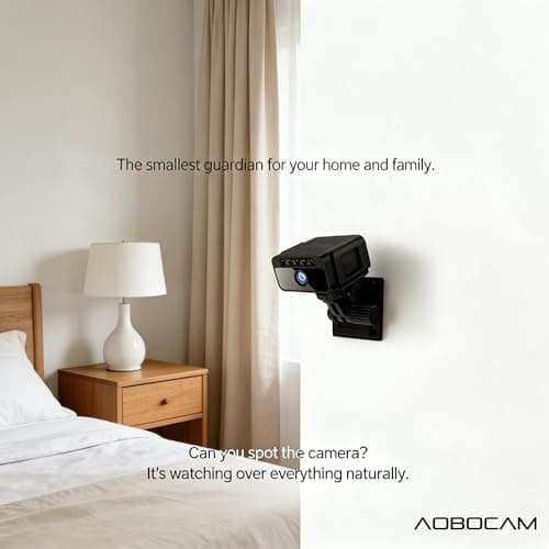 AOBOCAM Mini Spy Camera 4K, Compact WiFi Camera, App Control — view 3