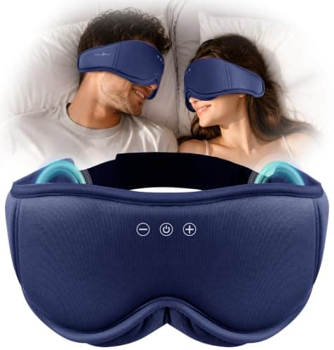 MUSICOZY Sleep Mask Headphones | 100% Blackout 3D Organic Bamboo Cotton