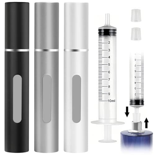 Maxumille 3PCS Perfume Atomiser 8ml, Small Aftershave Spray Bottle for Trip