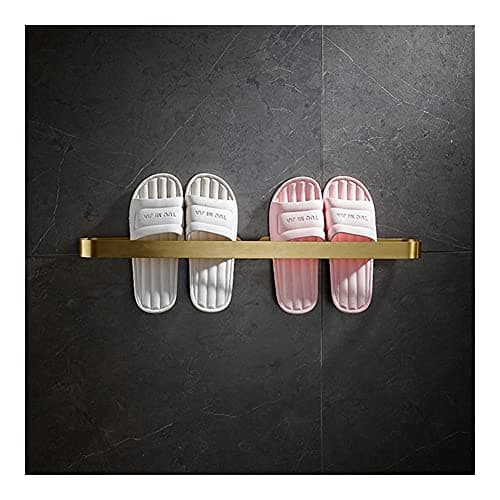GLETSF Towel BarBath Towel Bar Single-Pole Nordic Hotel Slippers Holder, Brush Gold Toilet Towel Hanging Aluminum Towel Pole Hardware Pendant Towel Holder,Gold-40cm — view 3