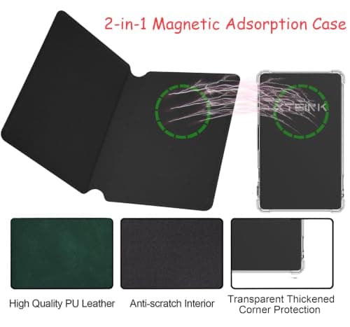 Case for XTEINK X3 3.7" Pocket E-Ink eBook Reader Cover (Green) — view 4