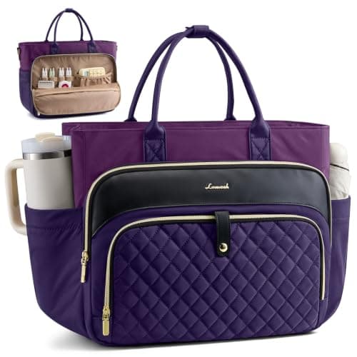 LOVEVOOK Laptop Tote Bags for Women Large Teacher Nurse Work Bag Professional Computer Briefcase Messenger Bag for College Business Office Nursing Travel