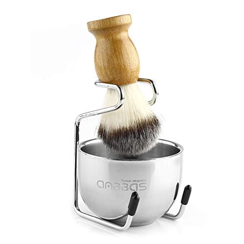Anbbas 4IN1 Shaving Brush Set with Stand and Soap Bowl for Men Close Shave — view 2