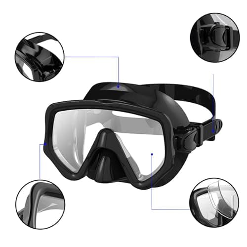 Adult Full Face Snorkel Set, Anti-Leak Panoramic Snorkeling Gear — view 5