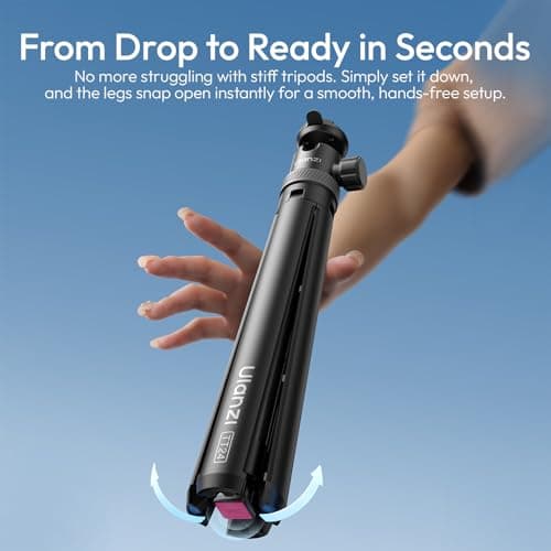 Ulanzi TT24 Selfie Stick Tripod, Cka Quick Release Action Camera Tripod for DJI Pocket 3 4/DJI Osmo Action 5 4, Camera Tripod for Go Pro/Insta360 X5/X4/X3/Ace Pro/ONE X2, Action Camera Accessory — view 4