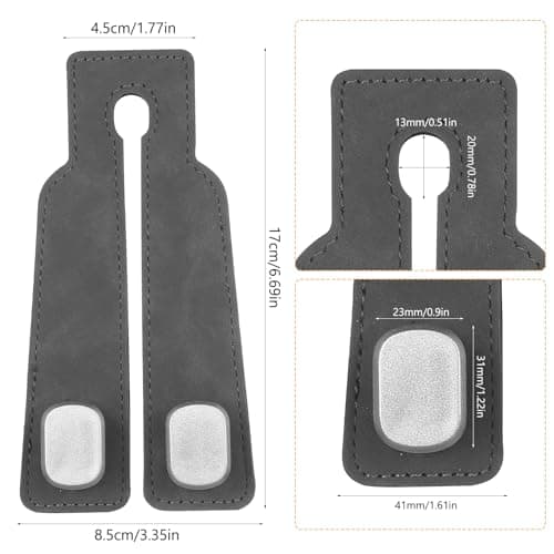 ANBEEISS 4 Pack 360° Swivel Car Headrest Hooks, Dual Hook — view 2