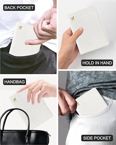 toTravelGear Passport Holder for Travel Essentials RFID Blocking PU Leather — view 5