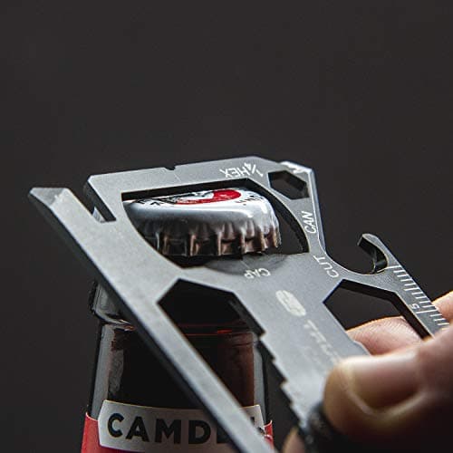True Utility Cardsmart - 30 in 1 Pocket Multi Tool Swiss Card - Stainless Steel Multitool Wallet Card with Wrench, Screwdriver, Can Opener, Bottle Opener & Pry - Compact Multitool Mini Gadget — view 4