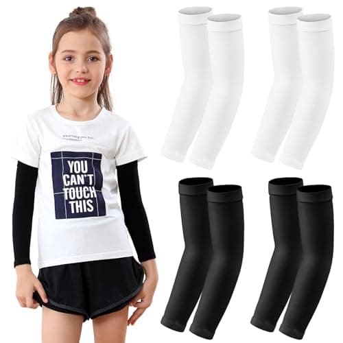 Newbyinn Kid Arm Sleeve 4 Pairs, Compression Arm Sleeve