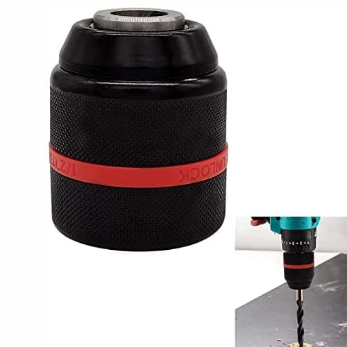 HOTCKB 1.5-13mm Keyless Drill Chuck Adapter 1/2-20UNF Mount Manual Chuck — view 4