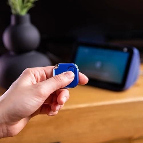Shelly BLU Button1 | Pack of 2 | Bluetooth Controlled Action and Scene Activation Button Blue | Home Automation | iOS Android App | Long Battery Life | LED Indicator | Long Range — view 4