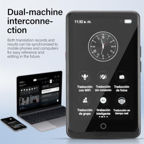 DEEPCRAFF Smart Translator Device with 4.0 Inch Screen, Offline Support — view 3
