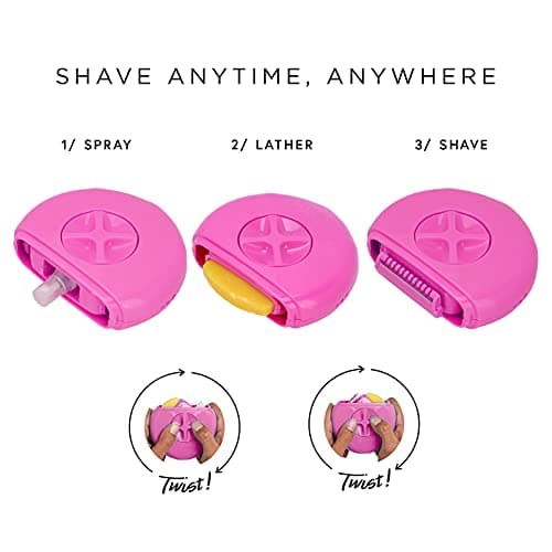 3-in-1 Women Manual Hair Shaver & Body Hair Trimmer, Hair Removal Tool for Smooth, Silky Skin – Portable On-the-Go Shaver (Rose Red) — view 4