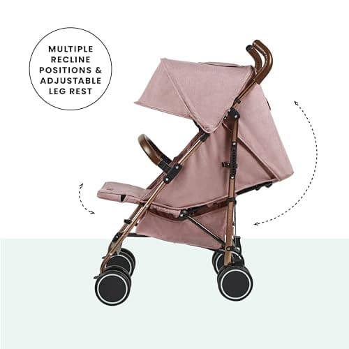 Ickle Bubba Discovery Max Lightweight Stroller & Pushchair (Dusky Pink) — view 4