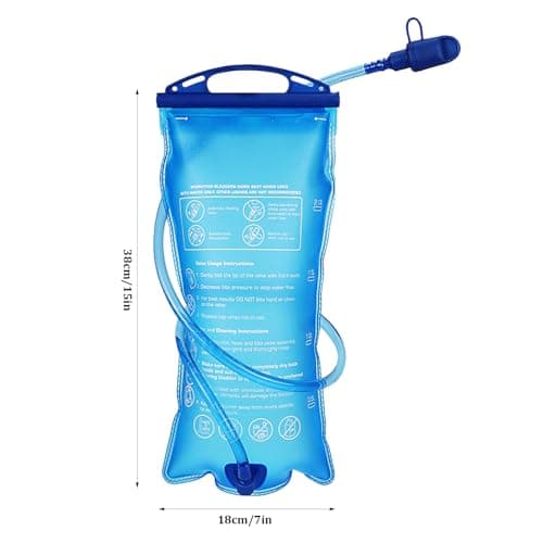 QUIIEOSKIA 2L Water Bladder 2L Leak-Proof Hydration Bladders, BPA Free — view 2
