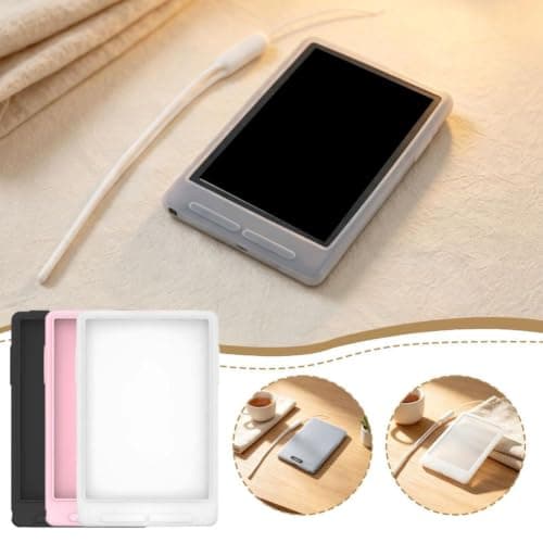 Silicone Protective Case Compatible with XTEINK X3, Soft TPU Protective Cover for 3.7" E-Reader, Shockproof Anti-Scratch, Clear Shell for Pocket eReader Accessory (Black) — view 3